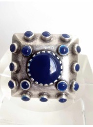 Уникален дамски пръстен в цвят Лазурит