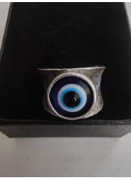 Мъжки пръстен за защита от лоши очи модел Evil eye универсален размер